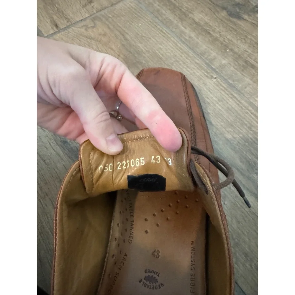 Ecco New Jersey Bicycle Mens 43 Eu 9-9.5 Us Dress Shoes Brown Bike‎ Toe Oxford